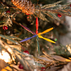 Rainbow Star Christmas Ornaments