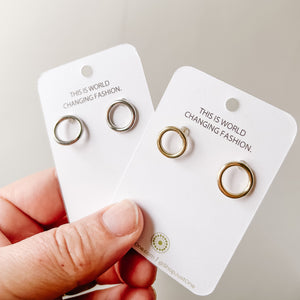 Small Circle Earrings